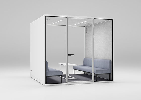 Large Size Super Silent Office Phone Booths With Sofa Acoustic Sound Booth