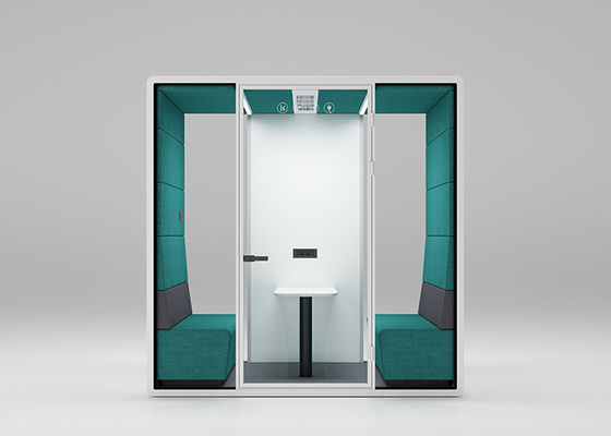 Aluminum Portable Soundproof Booth Fireproof Private Meeting Pods