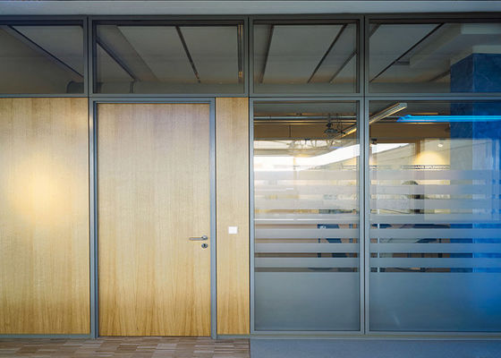 Isolate The Noise Easy Assembled Solid Partition Wall Solid Door With Glass Partition