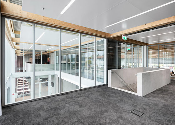 Office Partition Wall Demountable Dimmable Glass Atomized Glass PDLC Adjustable Customized Size