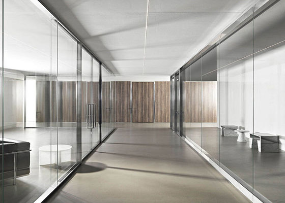 New Modern Customized Demountable glass partition soundproof office Partition Glass Wall