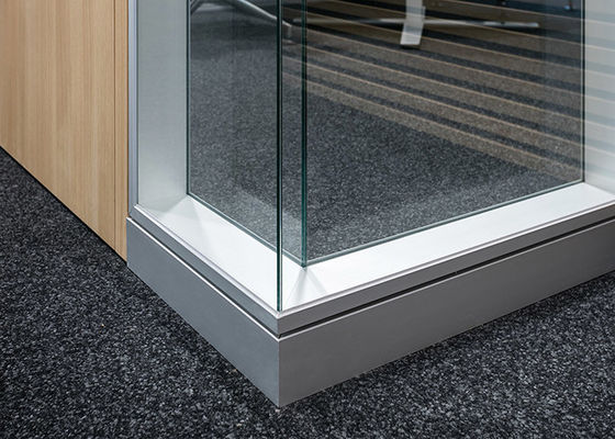 Double Layers Soundproof Frameless Glass Partition Wall High Sound Isolation