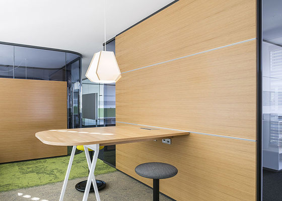 No Glue Glass Partition Wall With Hardware Steel Panel Double Layer With Easy Assemble