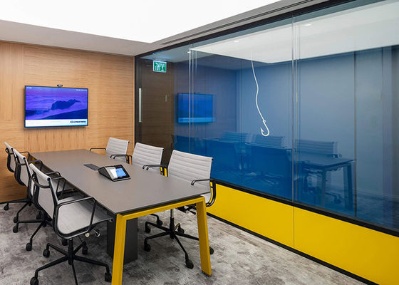 2024 Hot Sales Glass Partition Wall Profile For Commercial Spaces Customized Glass Or Solid Optional