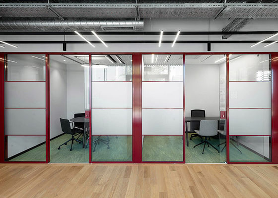 2024 Hot Sales Glass Partition Wall Profile For Commercial Spaces Customized Glass Or Solid Optional