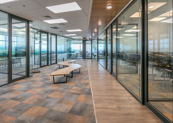 easy assemble glass partition for office Frameless Office Partition Wall