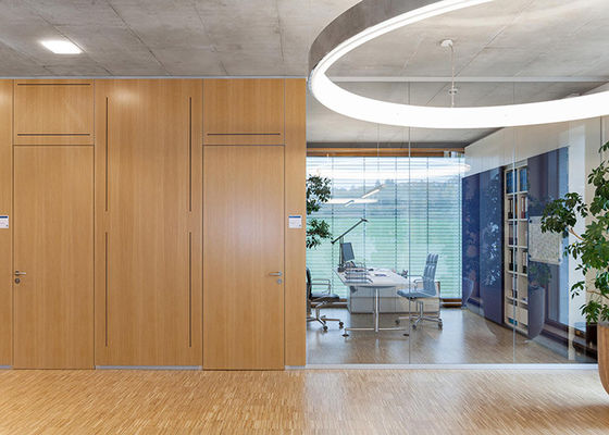 Latest design Modular Glass wall partition frameless full view glass partition