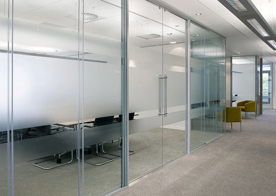 Double Frameless Glass Partition Wall Slide Door Double Glazed Sliding Acoustic Pocket Door