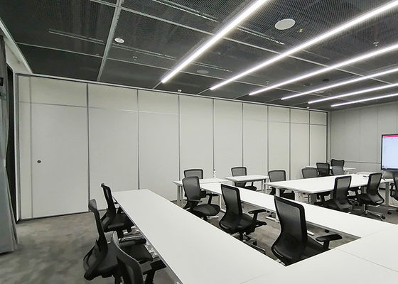Meeting Room Folding Wall Partition Soundproof Sliding Folding Partition System 65mm