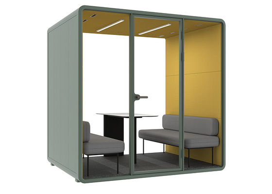 Acoustic Soft Pack office pods Small single pods with L size 4 person meeting pods included sofa color optionalcloth