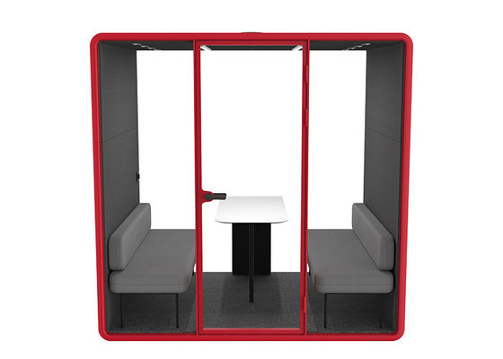 Multi-person office pods for meeting cabin laminated glass 5+5mm door with frame nice design