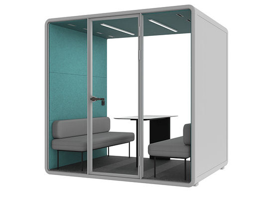 Silent Cabin With Intelligent Control For Exhibition Silent Booth L Size For 4 Person Team Meeting