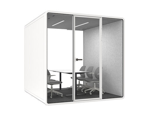 Soundproof Office Pods Cutsomized Color Fabric Polyster Panels With Magnet Silent Cabin Laminated Glass