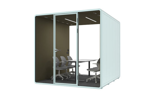 Soundproof Office Pods Cutsomized Color Fabric Polyster Panels With Magnet Silent Cabin Laminated Glass
