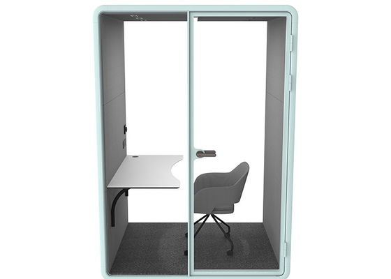 Learning Pods With Desk And Chair Sound Absorption Meeting Pods Indoor Pre-assemble Office Cabin