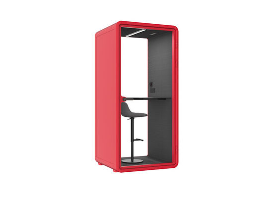 Round Angle Soundproof Box Excellent Ventilation Aluminum Private Office Phone Booth Privacy Call Pod Conference Cabin