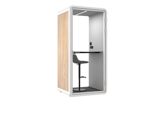 Laminated Glass Safty Aluminum Frame Office Calling Pods Sound-absorbing Panels Single Person Phone Booth