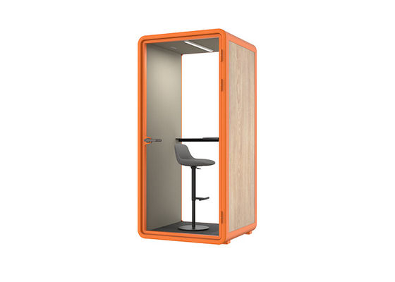 High-quality Sound Insulation Materials Office Pods S Size 1 Meter Square For 1 Person Red Color