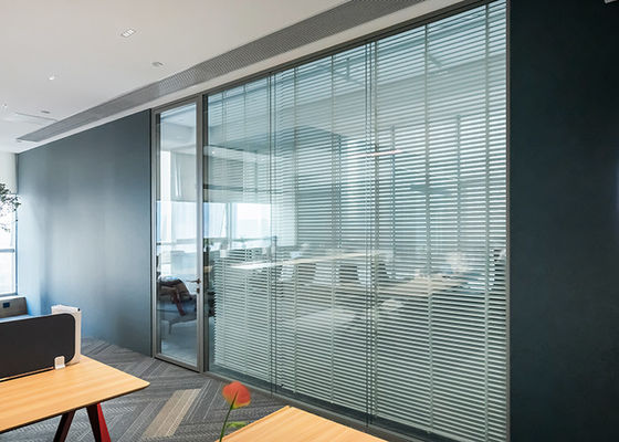 Premium Partition Wall System double glass with blinds Innovation Meets Elegance
