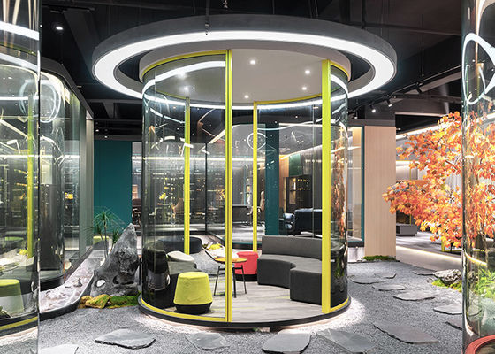 demountable aluminum tempered single glass partition wall office furniture partition