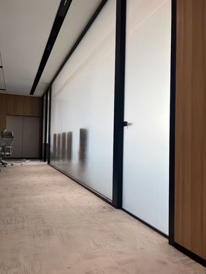 Aluminum PDLC Smart Glass Partition Wall with Tempered Glass