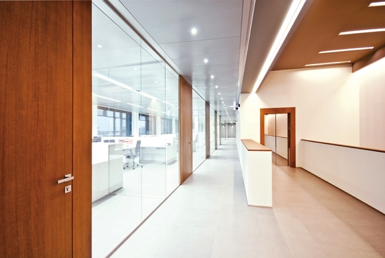 25mm Single Layer Glass Office Partition Wall - Tempered & Customizable
