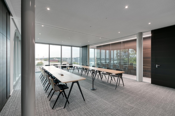 Single Glazed Glass Partition Wall with Aluminum Frame 33dB Soundproof