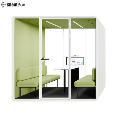 Modular Private Meeting Pod with 4 Person Capacity and 2300x1785x2338mm Size for Office Soundproof Needs