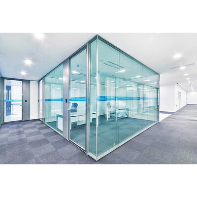 Office Demountable Modular Partitions System Aluminum Partition Wall Space Design Office Glass Partition Wall