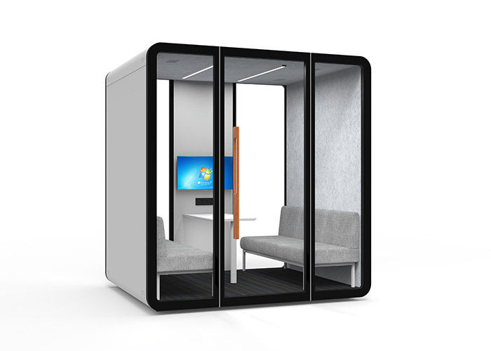 Silent Office Phone Booths Customized With Back Pilaster Back Panel SGS Approved