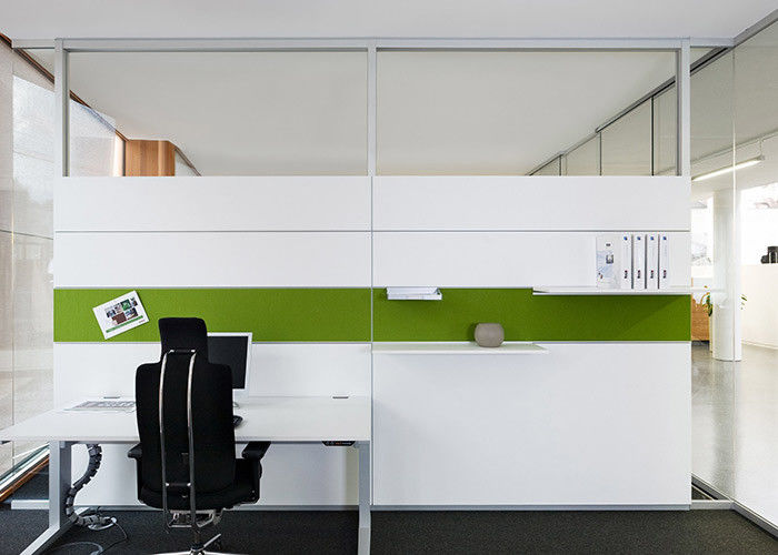 Divided Into Upper And Lower Two-stage Steel Board Panel Office Solid Partition Wall