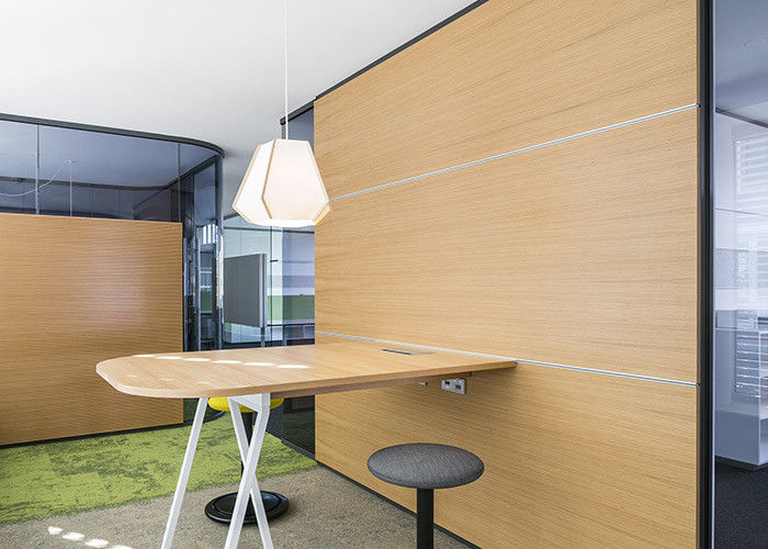 No Glue Glass Partition Wall With Hardware Steel Panel Double Layer With Easy Assemble