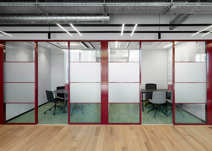 2024 Hot Sales Glass Partition Wall Profile For Commercial Spaces Customized Glass Or Solid Optional