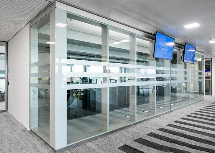Modern Office Environment Glass Partition Wall For Soundproofing Office Partition