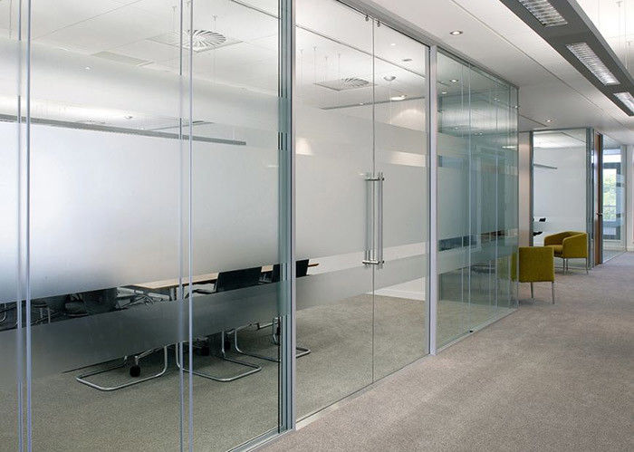 Double Frameless Glass Partition Wall Slide Door Double Glazed Sliding Acoustic Pocket Door