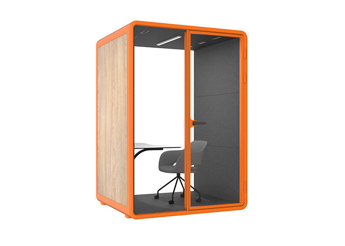 Learning Pods With Desk And Chair Sound Absorption Meeting Pods Indoor Pre-assemble Office Cabin