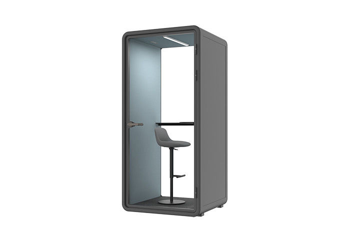 Round Angle Soundproof Box Excellent Ventilation Aluminum Private Office Phone Booth Privacy Call Pod Conference Cabin