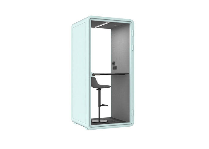 new design round beautiful pods hidden frame door with laminated glass soundproof movable office pods
