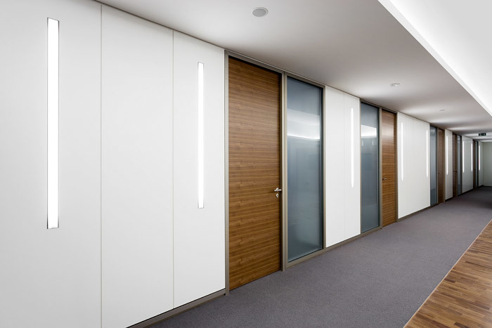 Double Layer Acoustic Glass Partition Wall 38-45dB Soundproofing