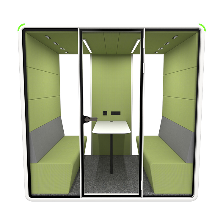 Modern Soundproof Booth with 4000K Lighting and STC30dB Soundproofing for Office and Meeting Pods