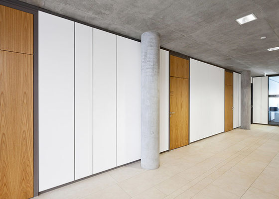 Panneau de séparation en bois massif préfabriqué Systèmes de murs de séparation de bureau 108 mm
