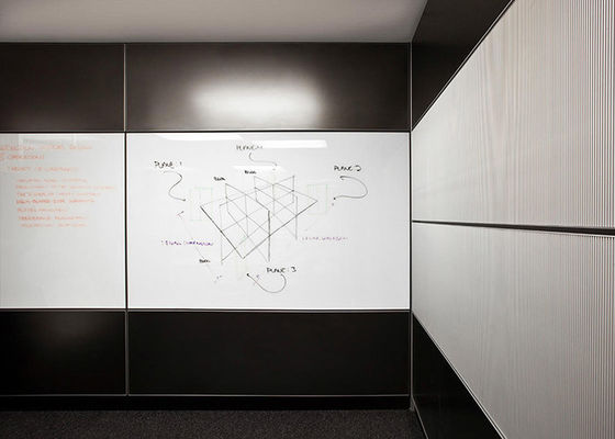 3 mm d'épaisseur cadre en aluminium solide tout acier mur de séparation de bureau pour salle commerciale taille personnalisée protection contre les incendies