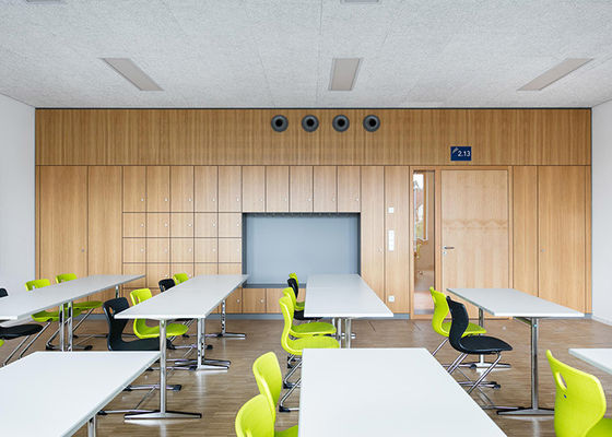 Cloison de séparation acoustique en aluminium avec éclairage LED 30dB