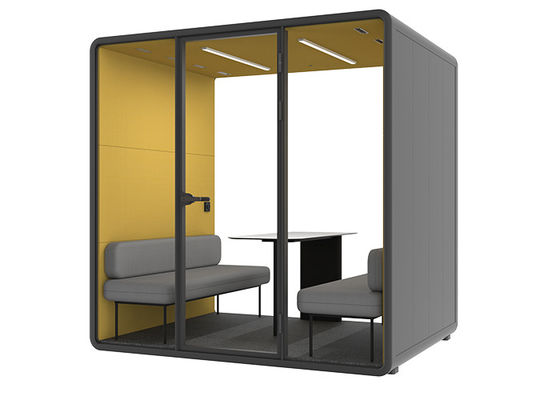 Assure la confidentialité pendant les réunions Cabines calmes Grandes dimensions avec canapés ventilation supérieure