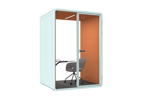 Taille M Grandes cabines téléphoniques de bureau pour une seule personne avec support de bureau Installez de l'air conditionné pour le travail