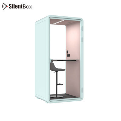 Cabine silencieuse Cabine téléphonique acoustique avec alimentation 100-240V 12V-USB et circulation d'air à faible bruit